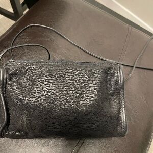 Carlos falchi mini cylindrical crossbody bag